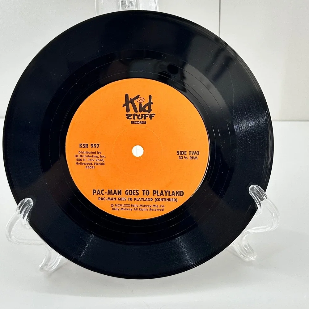 Vintage‎ Pac Man Goes to Playland Talking Story Book Record Kid Stuff 1980